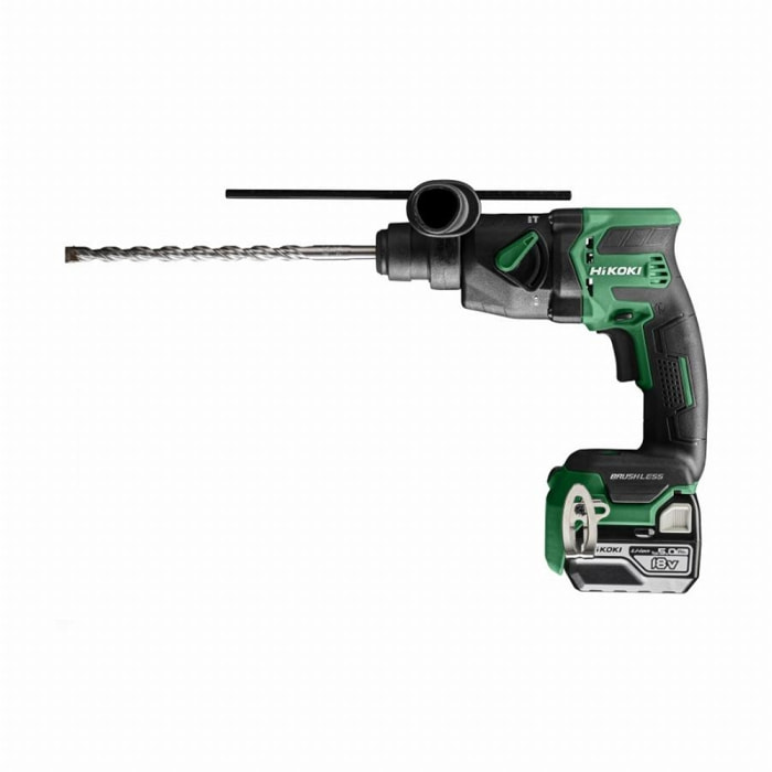 Perforateur SDS+ 18 mm Brushless 18V HIKOKI 5Ah Compact Li-Ion 1.3J - DH18DPBWPZ