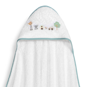 Capa Baño 1X1 Mod Granja Koala+ Gorro Bco/Verde