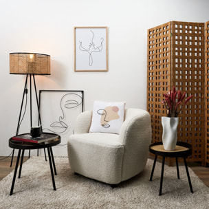 Lampadaire Cannage