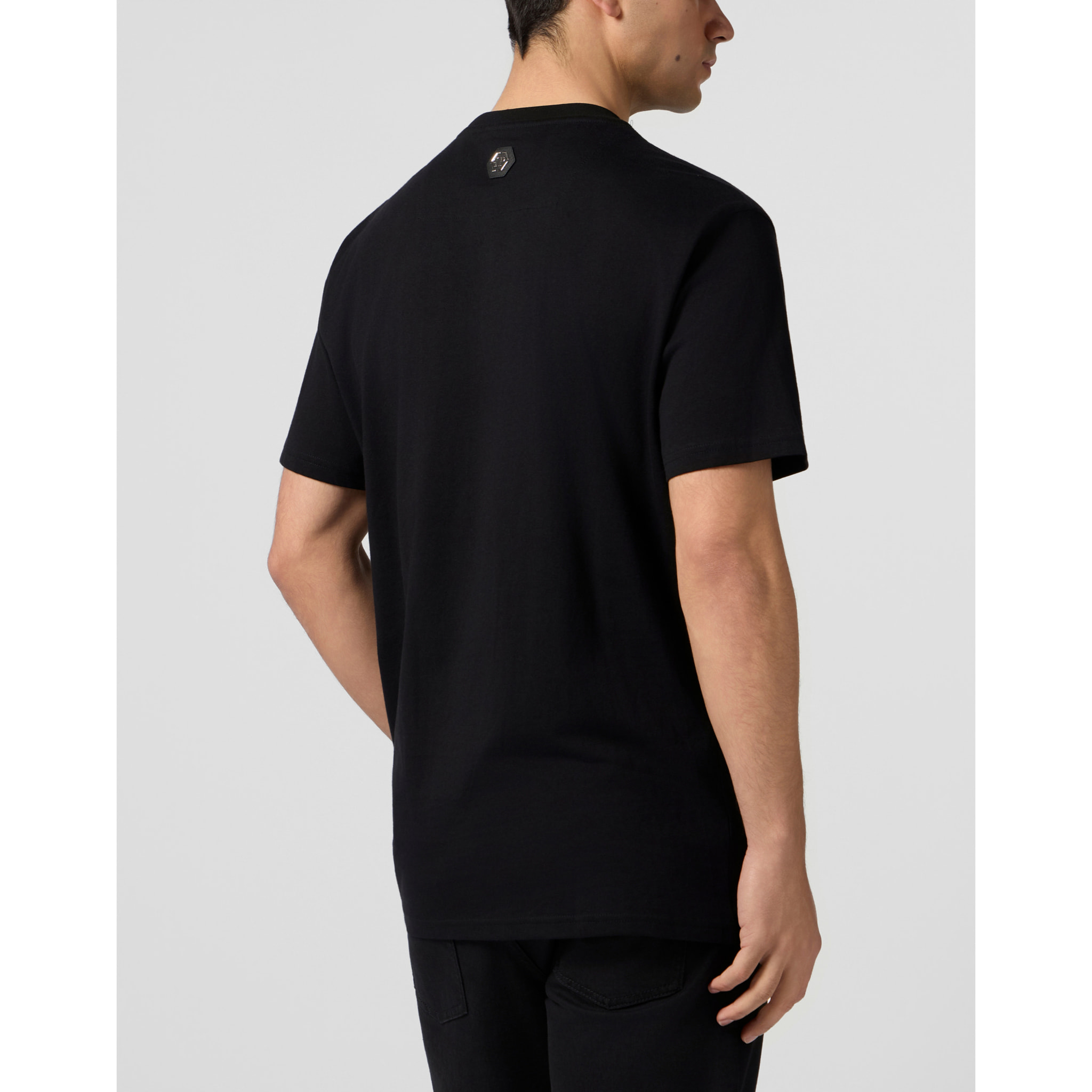 PHILIPP PLEIN Camiseta de cuello redondo y manga corta CRYSTAL