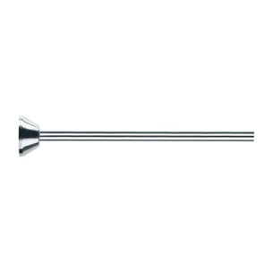 Barre tringle pour rideau de douche d'angle à fixer en Inox SLIM 170x75cm Chromé Spirella