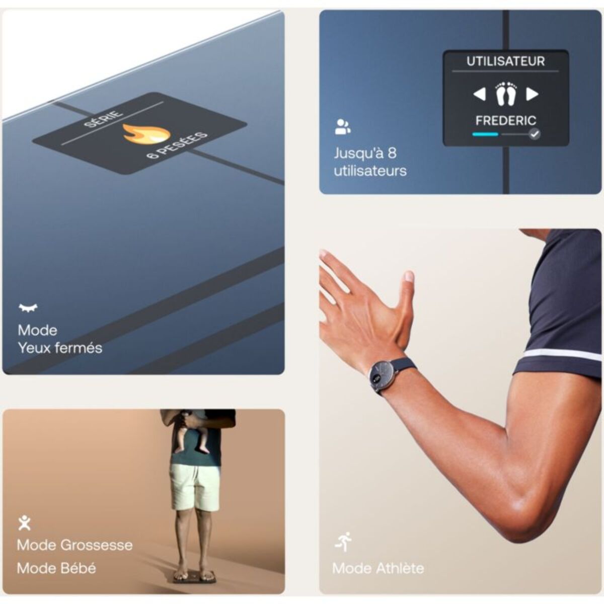 Pèse personne connecté WITHINGS Body Comp Noir