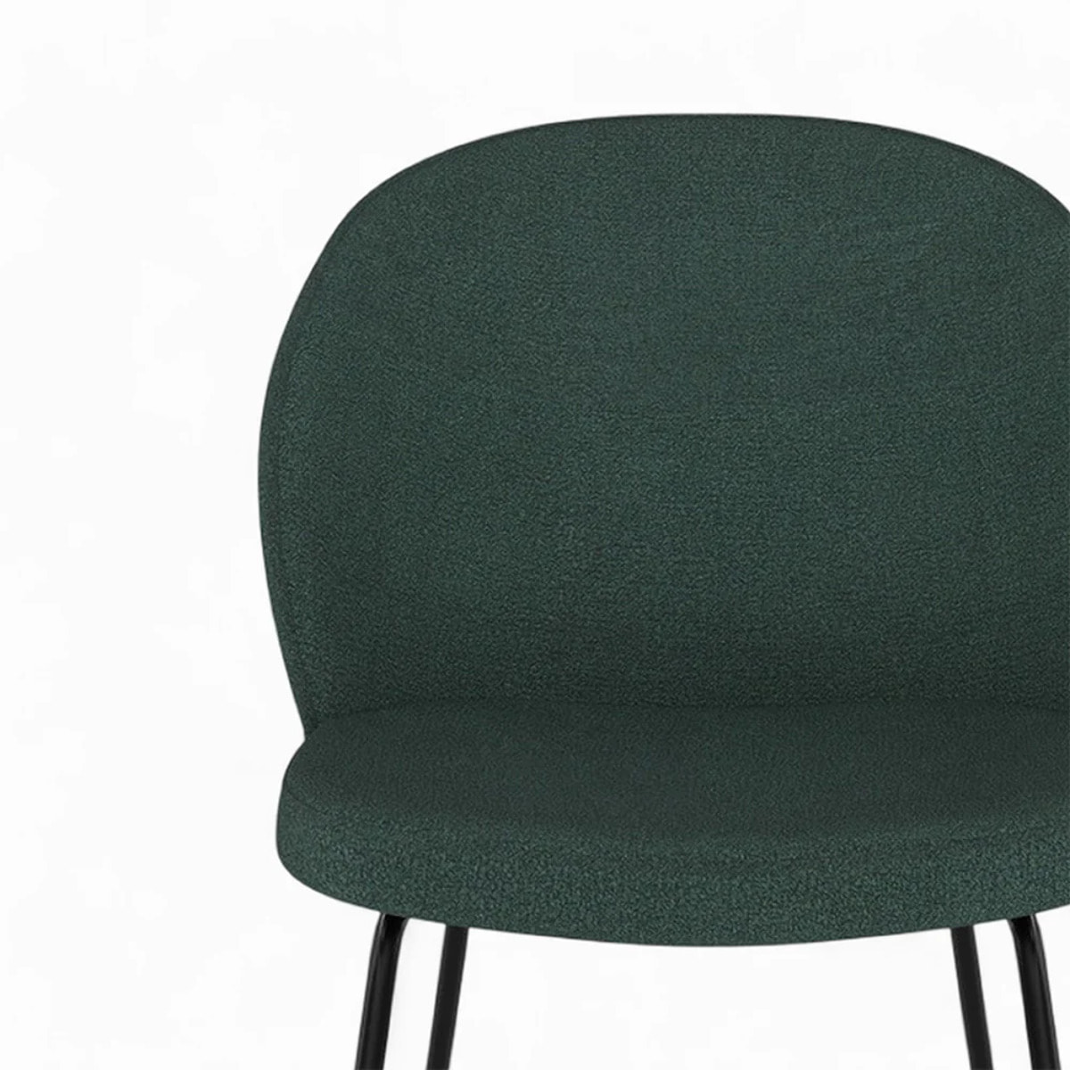 Pack 4 chaises en tissu bouclé jaune et vert - Groom