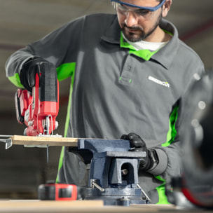 Sierra de calar 20V 4 posiciones de hoja, velocidad ajustable, 65mm de profundidad de corte - Greencut SRJ200L