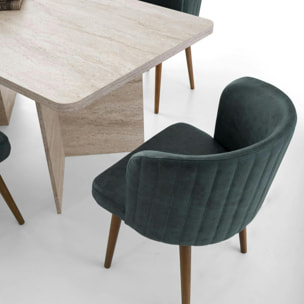 Table à manger décor travertin 180 cm MARFA