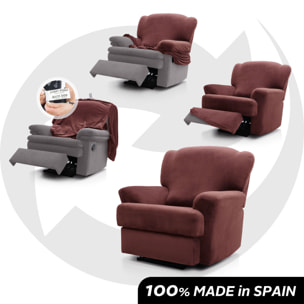 Funda TERCIOPELO ANTIMANCHAS Multi elástica para RELAX modelo VERONICA