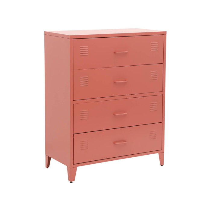 Commode industrielle acier 4 tiroirs SOHO