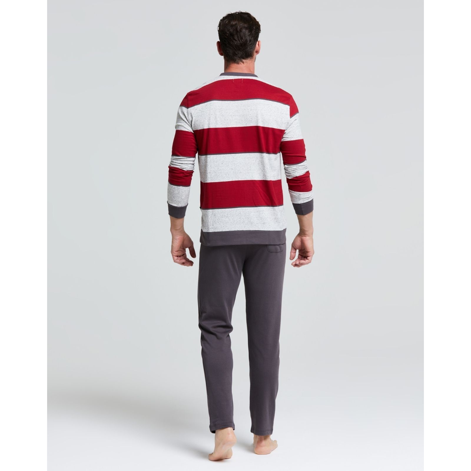 Pigiama lungo jersey di cotone e interlock Foppolo