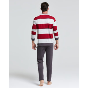 Pigiama lungo jersey di cotone e interlock Foppolo