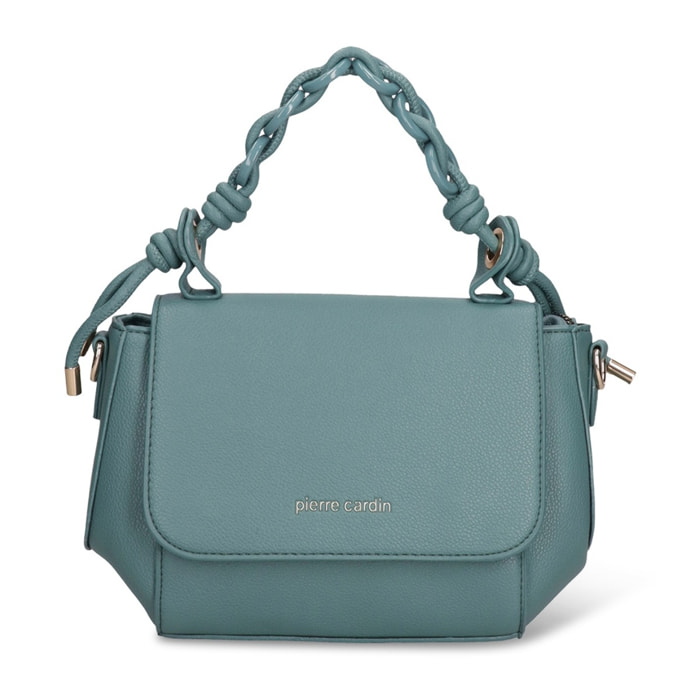 Borsa a mano da donna - Modello Celeste Chic - Pelle vegana PU - 25.0 x 15.0 x 11.0 cm