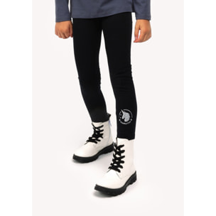 Leggings de Niña de Algodón en Negro