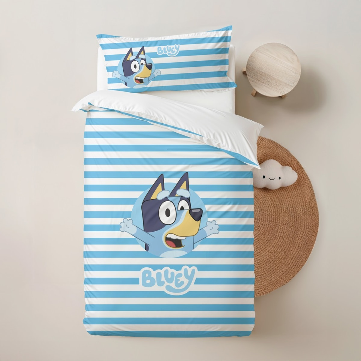 Funda nordica BLUEY + funda almohada 45x110