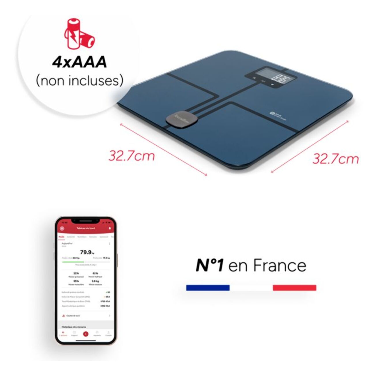 Pèse personne connecté TERRAILLON Master Coach Utra