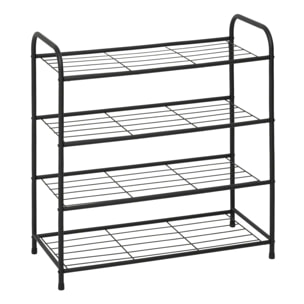 Range-chaussures 12 paires Metty noir