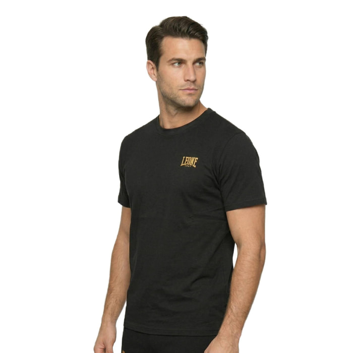 Camiseta dorada de manga corta para hombre