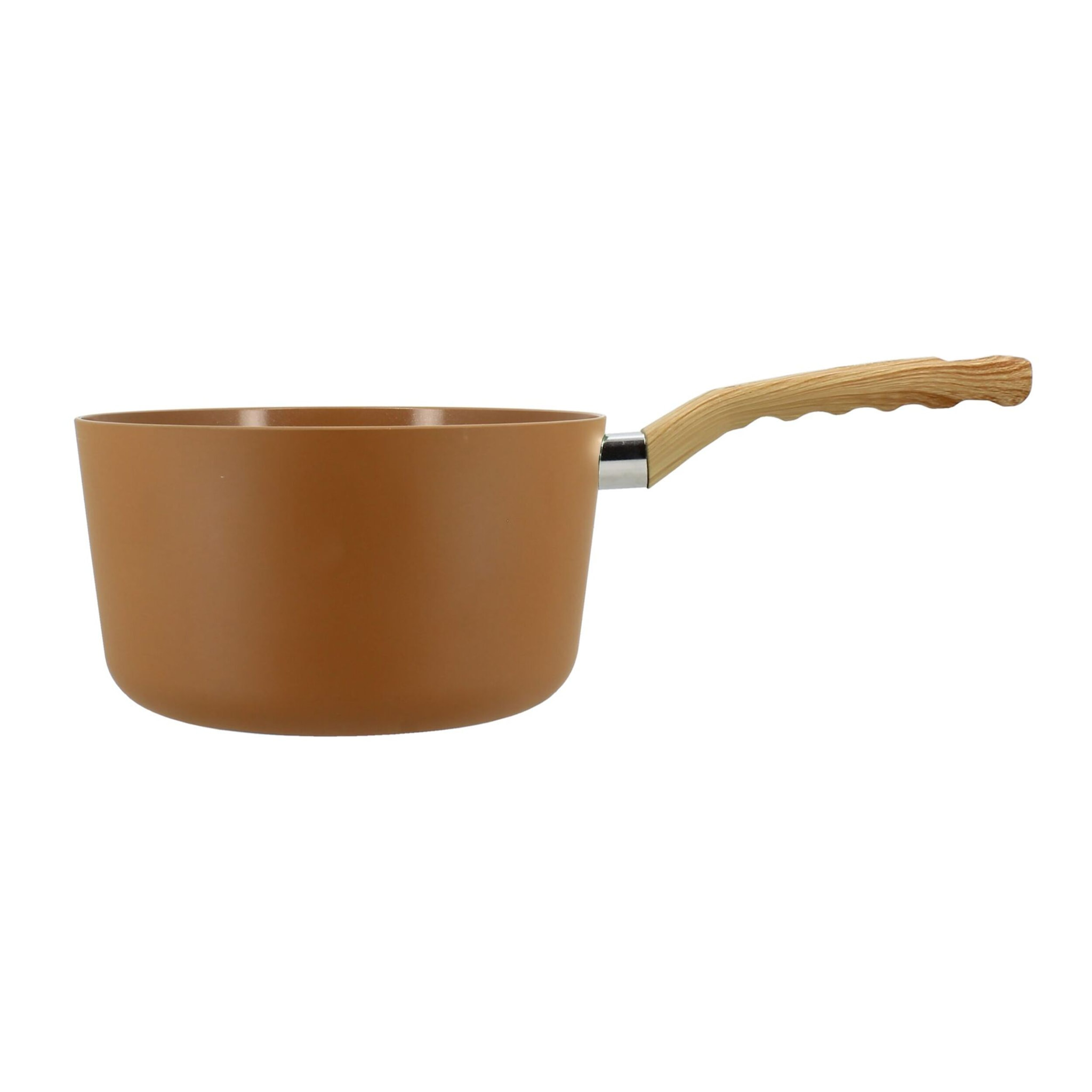Casserole 20cm avec revêtement céramique noisette - tous feux COLORAMA