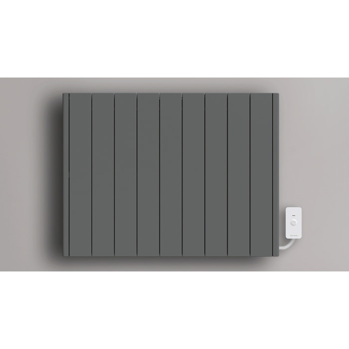 Radiateur électrique LCD céramique gris anthracite 2000W Connecté