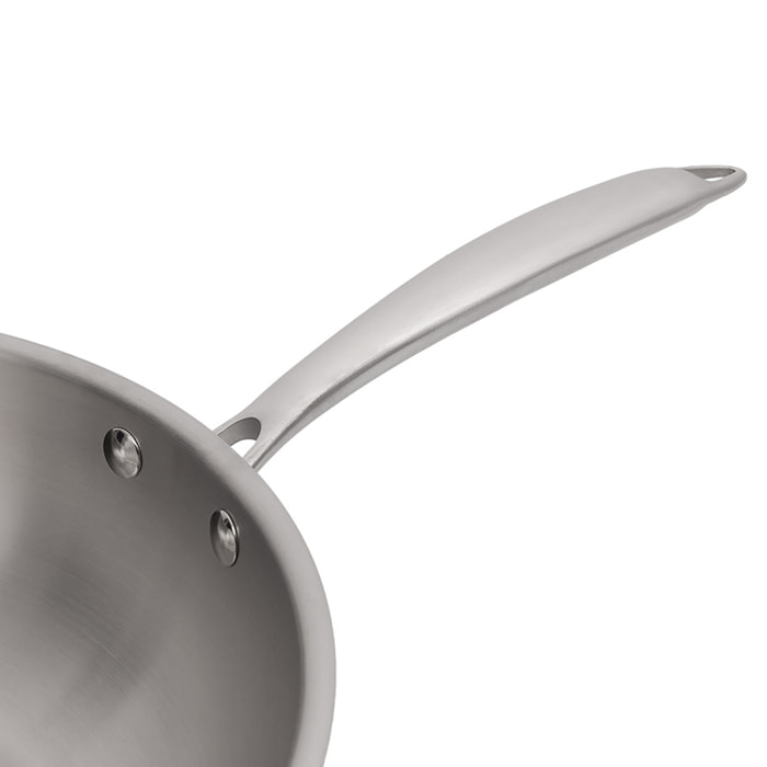 Gourmet - Sartén de 28 cm inoxidable triply