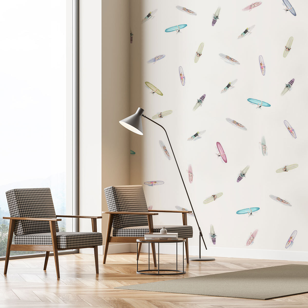 Papier peint Summer Line up Intissé