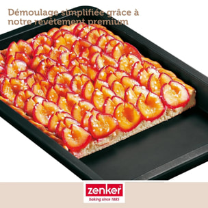 Ensemble de 2 Plaques de four rectangulaire 42 x 29 cm Zenker Black Metallic