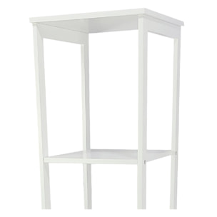 Adelaide - colonna multiuso con 1 anta e 2 ripiani - 30x30x156h cm bianco