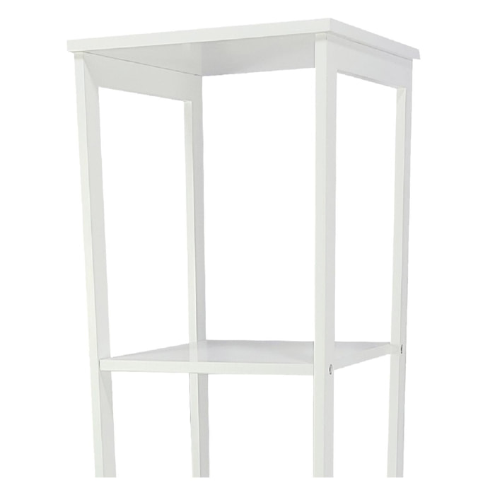 Adelaide - colonna multiuso con 1 anta e 2 ripiani - 30x30x156h cm bianco