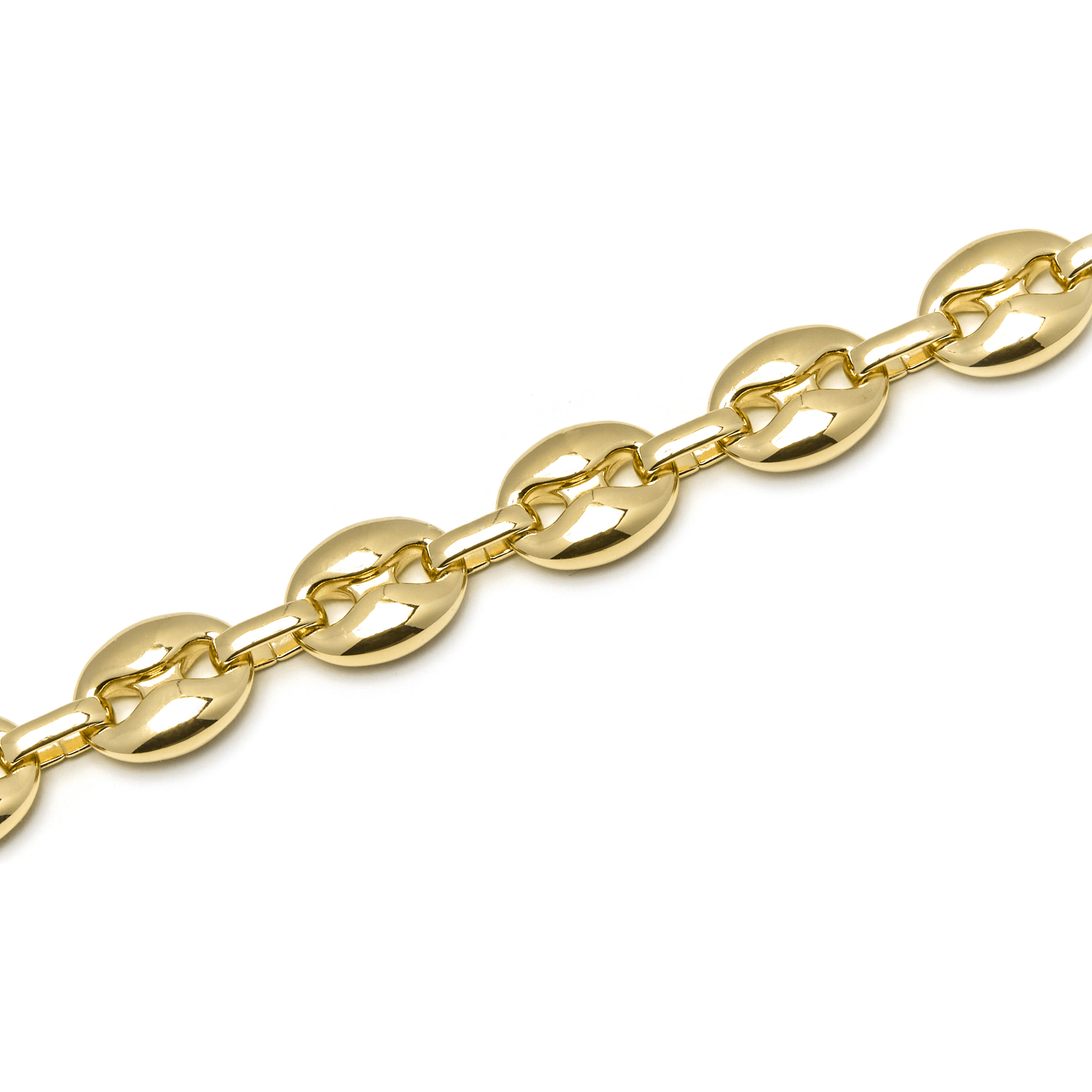 Pulsera acabada en oro amarillo de 18k