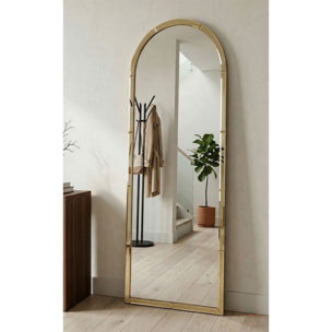 SPECCHIO DA MURO BAKU ORO CM 55X2X150 (MISURA SPECCHIO CM 49X144)