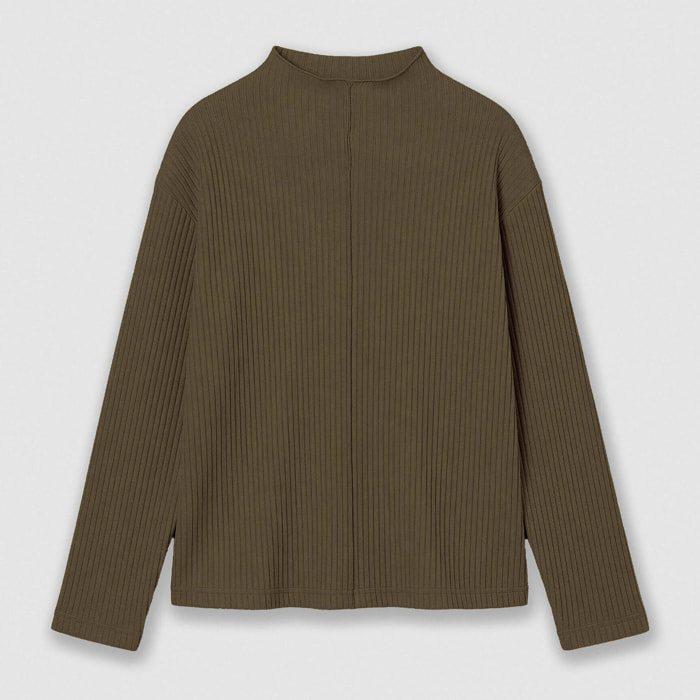 Set maglia pantaloni a coste verde