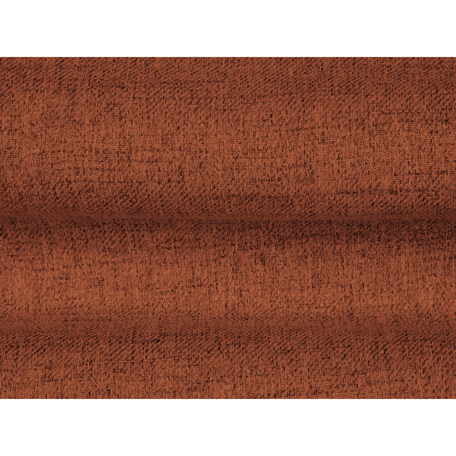 Méridienne gauche "Bali" en tissu structurel brique