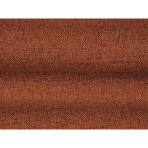 Méridienne gauche "Bali" en tissu structurel brique