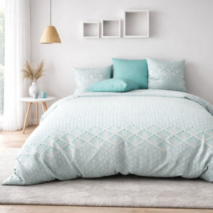 Parure de couette avec taie 100% microfibre Fanny