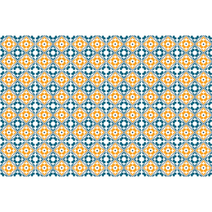 Stickers muraux - Sticker Mural Carrelage adhésif Cuisine Salle de Bain - 24 STICKERS CARREAUX DE CIMENT AZULEJOS ARTI