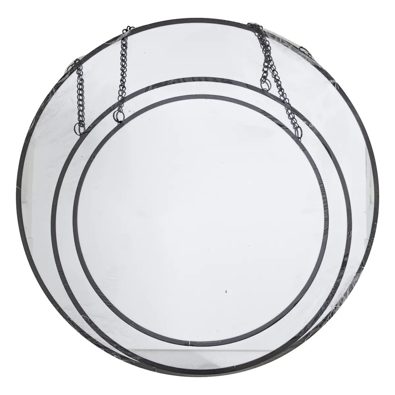 Set de 3 miroirs ronds noir D20/24/29cm