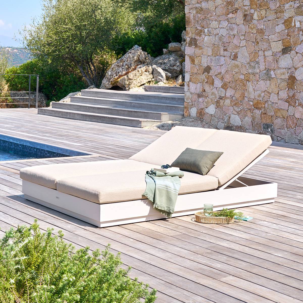 Lit de piscine Allure avoine