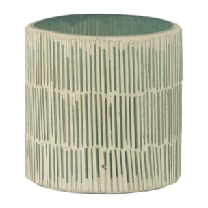 J-Line bougeoir Mosaique - verre - gris - small - 2 pcs