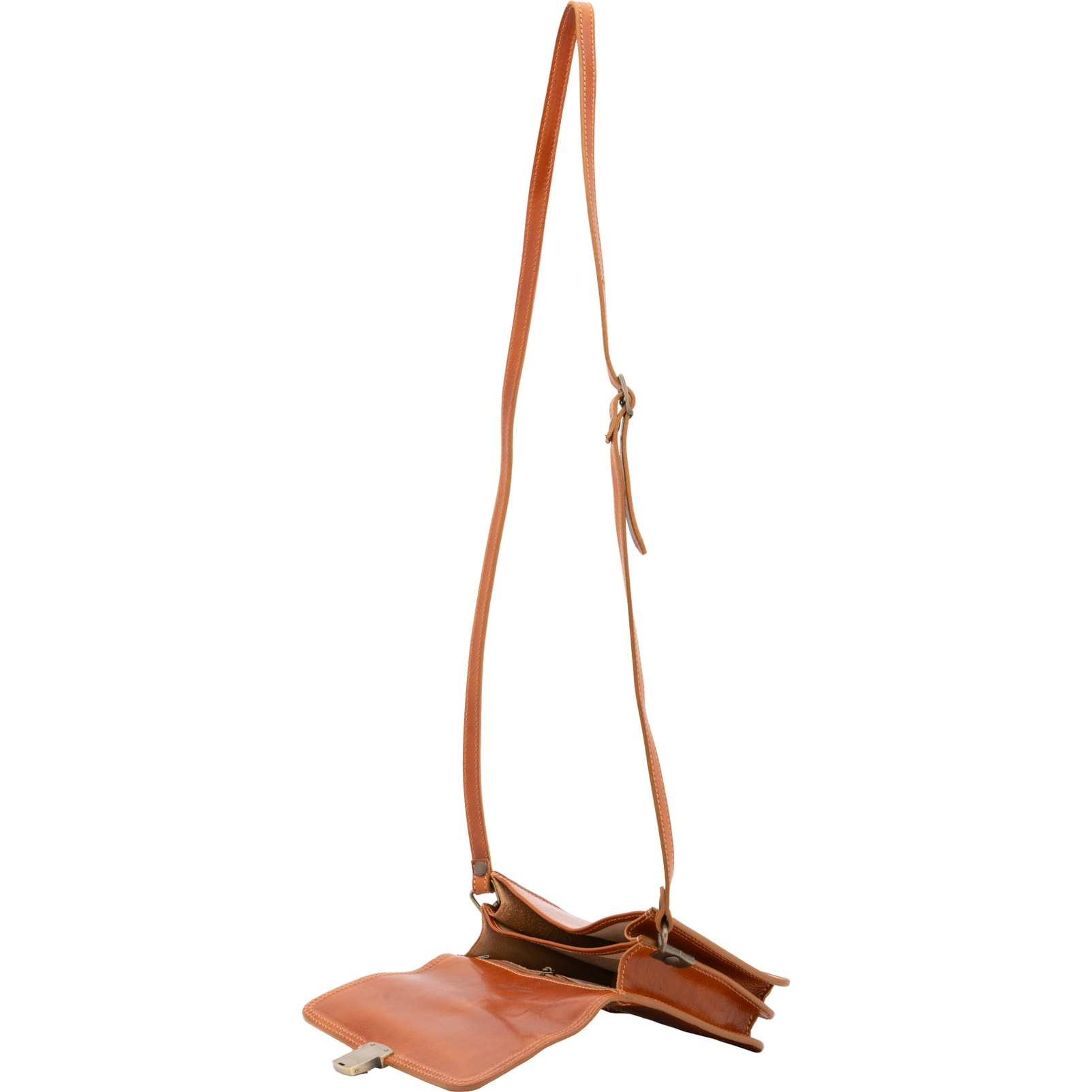 Borsa a tracolla da donna - Modello False - Vera pelle - 20.0 x 16.0 x 7.0 cm