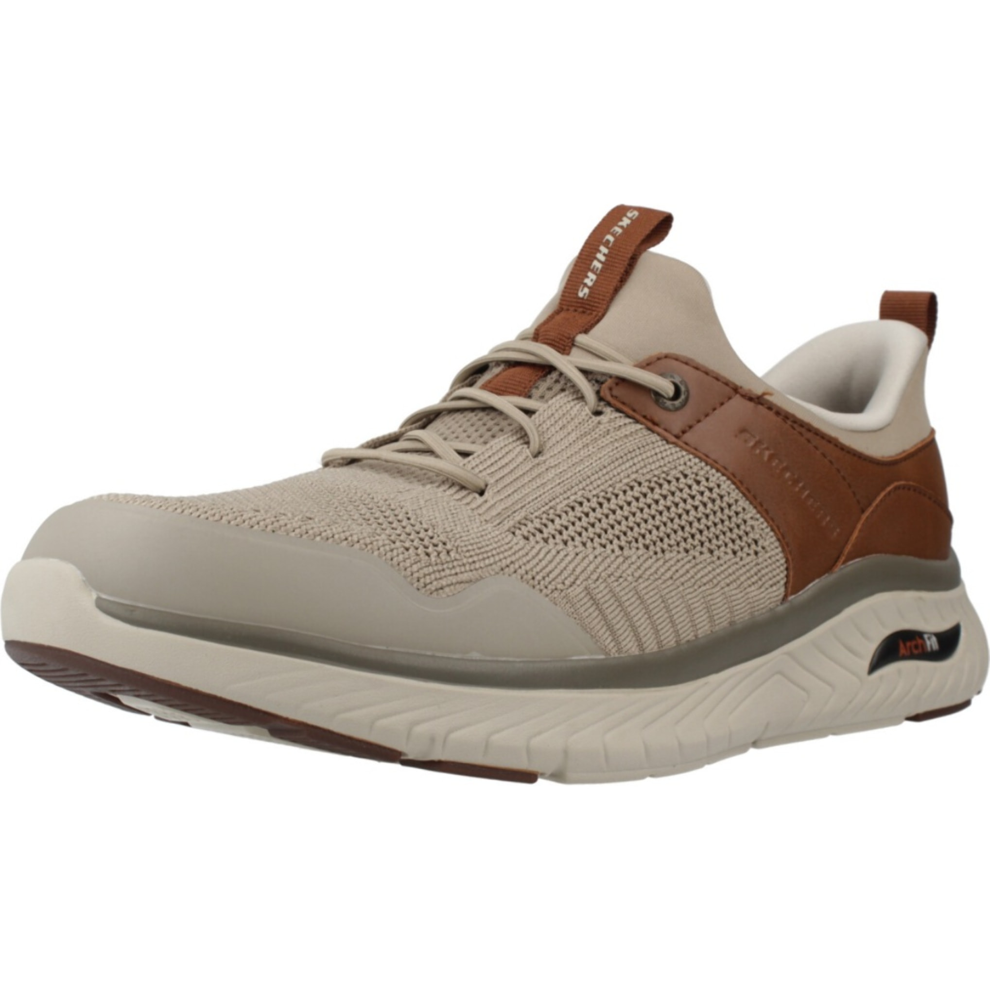 Sneakers De  Hombre Slip-ins Arch Fit Crosser Marron
