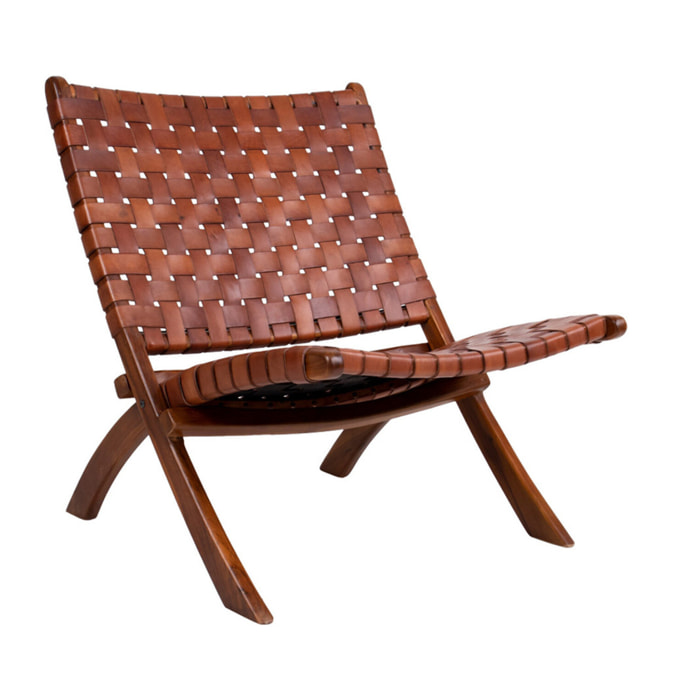 Fernando - fauteuil - en simili - Marron