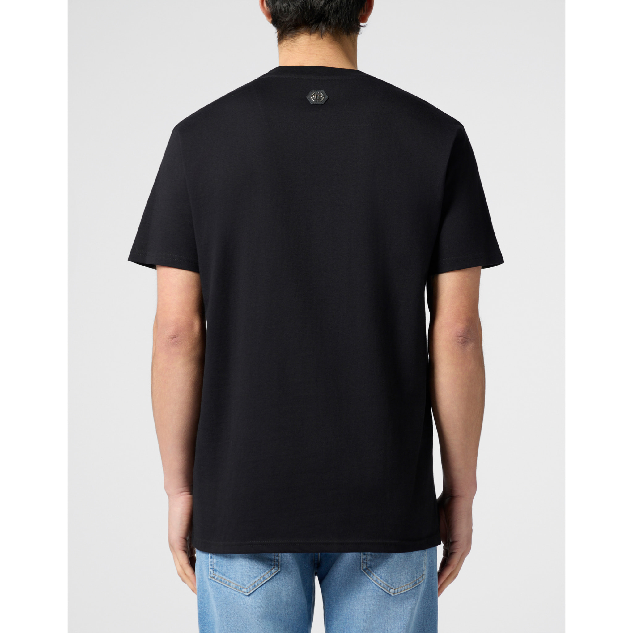 PHILIPP PLEIN Round Neck T-Shirt Flamingo Tennis Society