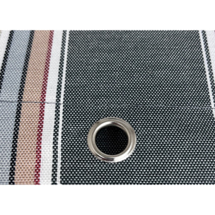 Tenda Da Sole Per Esterni Impermeabile Resistente Con Anelli Riga Fine Verde 150x300