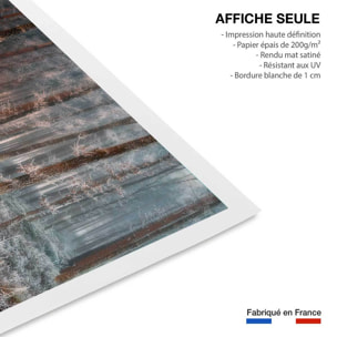 Affiche paysage de glace et de feu Affiche seule