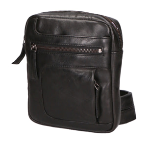 Borsa a tracolla unisex In Vera pelle Made in India 17x19x4 cm