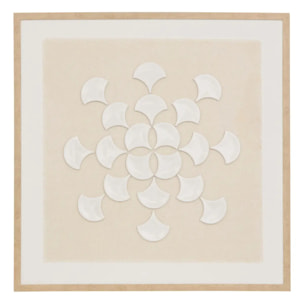 Toile 3D Houria beige 78x78cm
