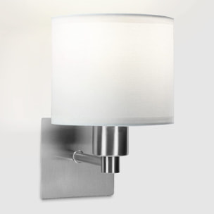 Forlight LYON (4 unidades) - Aplique de pared LED Níquel satinado con pantalla para tambor