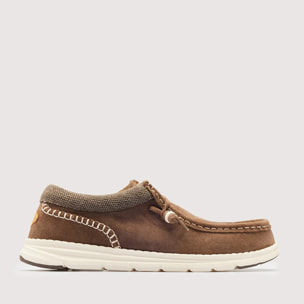 Mocasín Casual Serraje Marrón - Yamboo