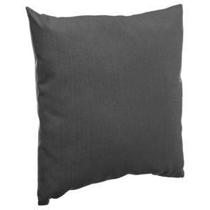 Coussin déco d'extérieur "Korai" ardoise 40x40cm en polyester