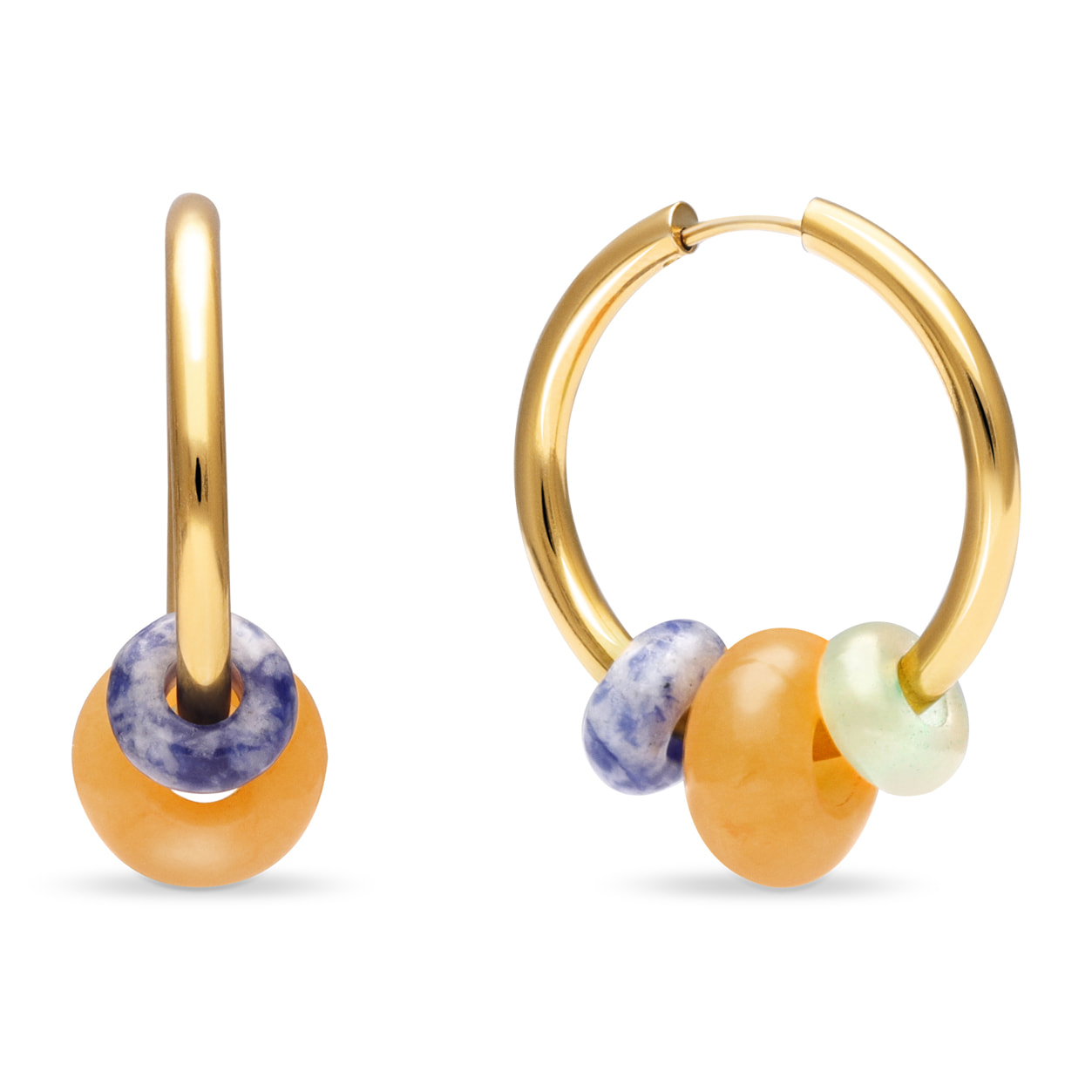 Orecchini Carmen True Bomb Colors Acciao Placcato Oro