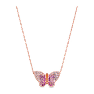 Collar Kwera acabado oro rosa 18k