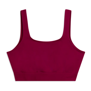 Top Sportivo Seamless con Fascia Sottoseno in costina